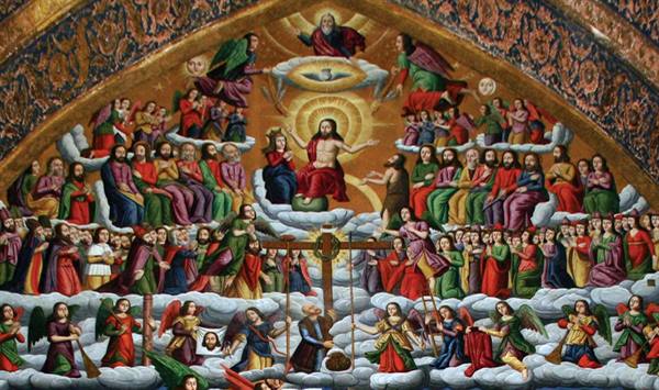Fresco of the Last Judgment inside Vank Armenian Cathedral, Esfahan