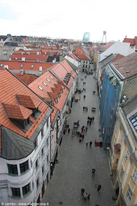 Above St Michael's tower