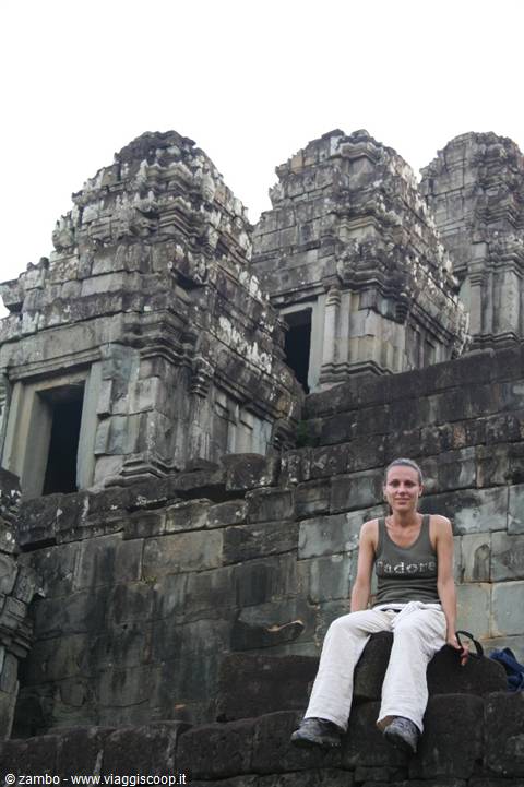 Veronica....another sunset over Phnom Bakheng Temple