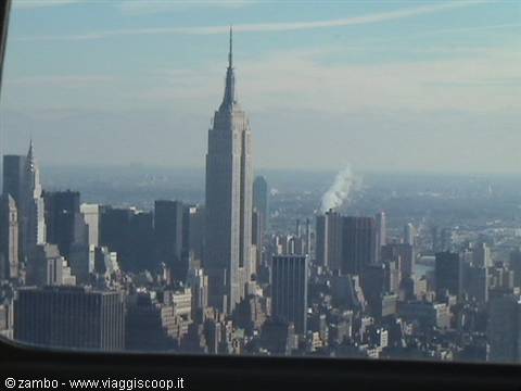 From the helicopter