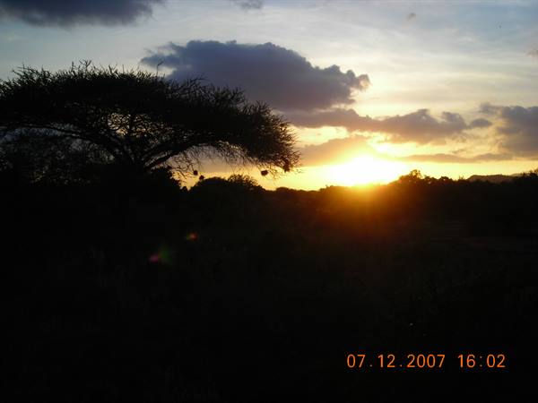 THE SUNSET OF TSAVO EAST