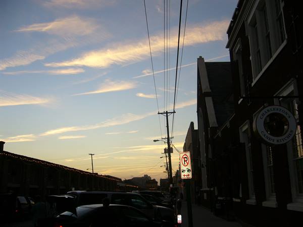 Charleston, sunset