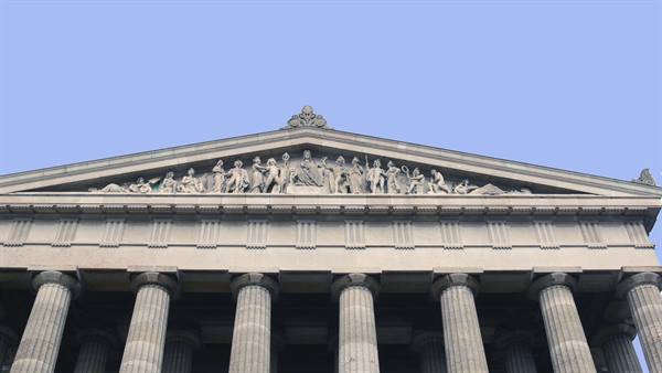 Doric pediment