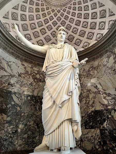 Under the Louvre dome, the Athena of Velletri leaves us breathless.