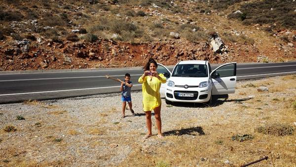 A stop along the road for a memory: what summer warmth!