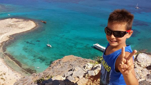 A smile above the turquoise lagoon of Gramvousa, what a day!
