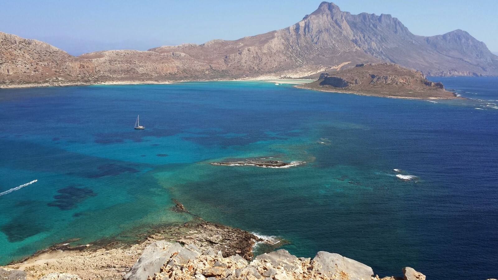 Laguna turchese di Balos: il paradiso visto dall'alto, cuore che resta qui.