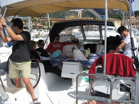 breakfast on the boat