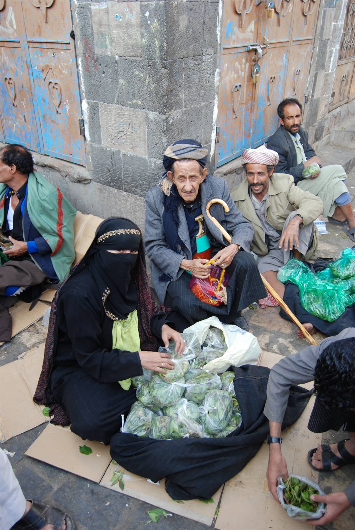 Sana'a qat seller