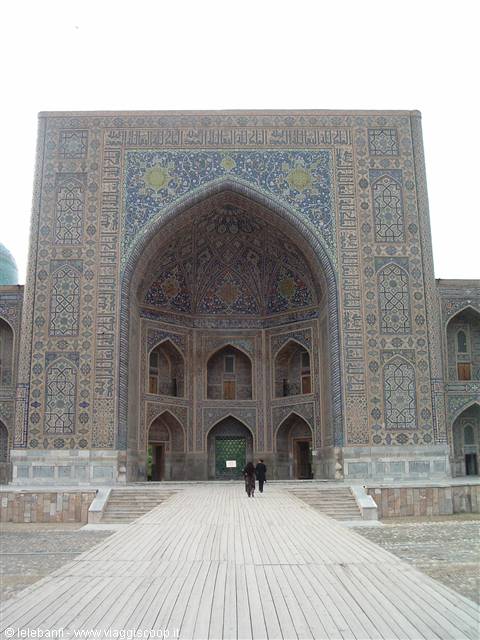 Samarkand, Madrasa of the Golden Mosque, portal