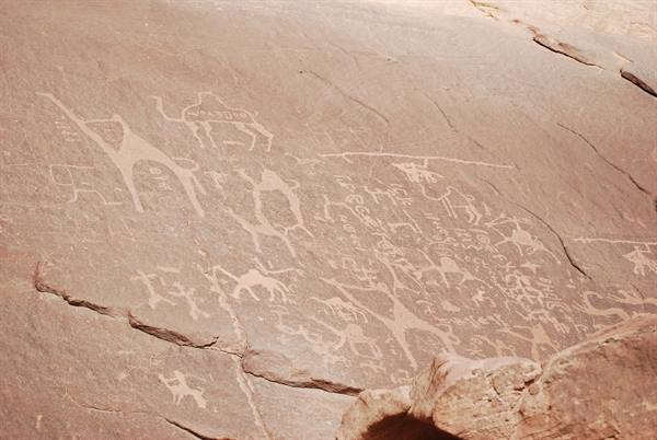 Jordan - Wadi Rum - Rock carvings