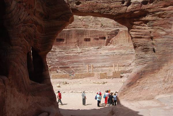 Jordan - Petra - View of the amphitheatre