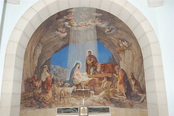 Bethlehem - Shepherds' Field - Church - Fresco