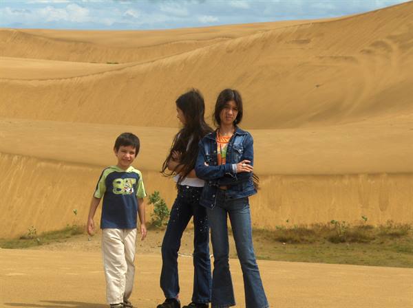 My children in the Coro desert