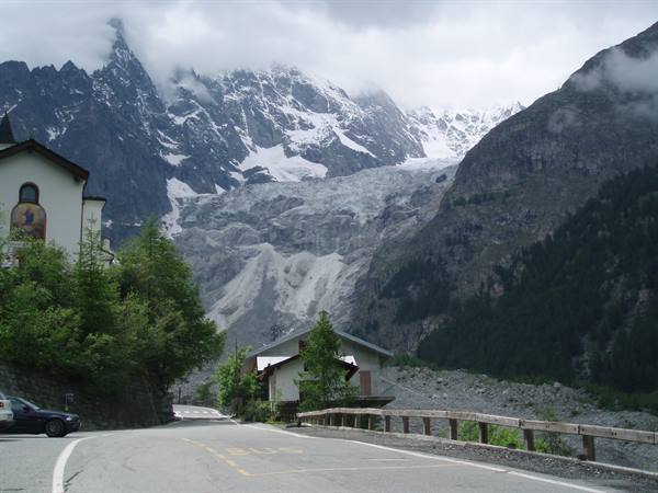 the glacier val Veny