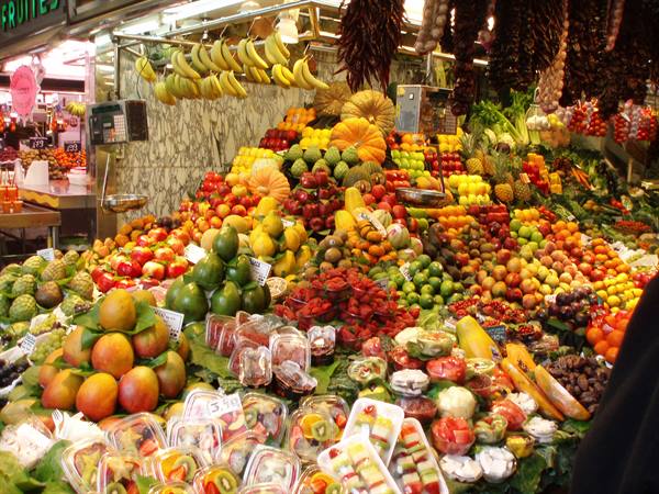 the Boqueria market