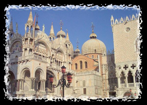 St Mark's Basilica and Doge's Palace in sunny Venice