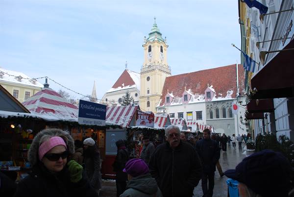 Little market in the Town Hall square