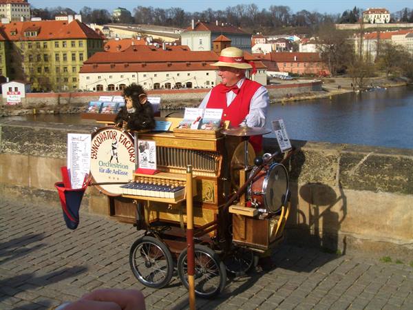 The barrel organ of Charles Bridge
