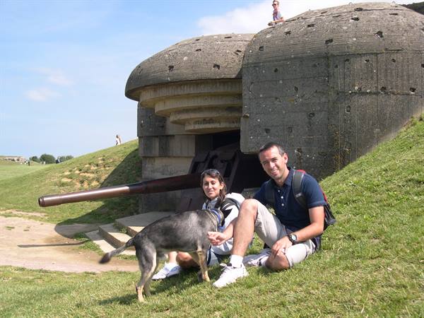 GERMAN FIRING POSITION AT LONGUES SUR MER (LOWER NORMANDY)