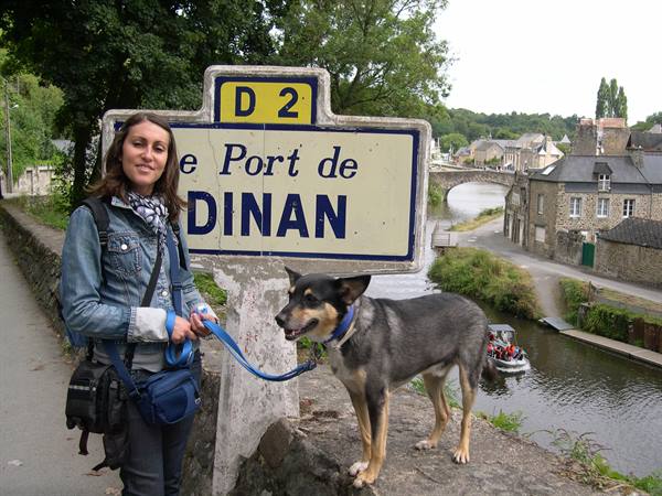 IN THE MEDIEVAL TOWN OF DINAN (BRITTANY)