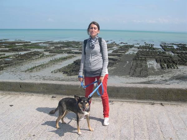 MY LEGENDARY ADVENTURE COMPANIONS, AND IN THE BACKGROUND OYSTER FARMS (BRITTANY)