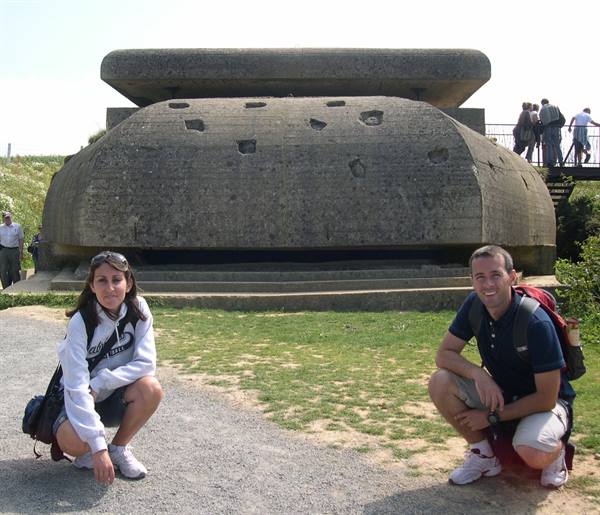 A HUGE BUNKER AT LONGUES SUR MER (LOWER NORMANDY)