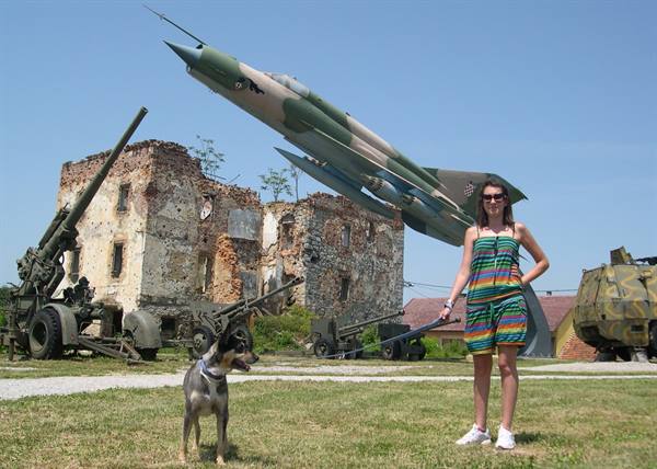 VALE AND LUCKY AT THE KARLOVAC OPEN-AIR WAR MUSEUM
