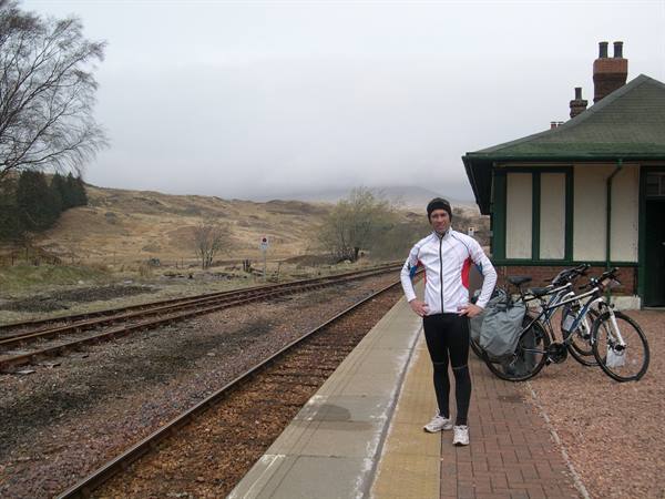 A RAILWAY STATION LOST IN THE SCOTTISH HIGHLANDS