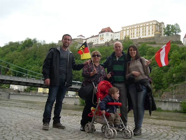 ALL OF US IN PASSAU ALONG THE DANUBE