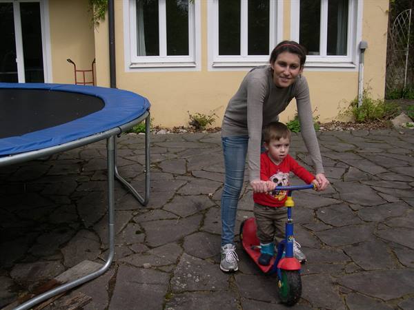 THE LITTLE JUMP . . . VALENTINA . . . FEDERICO . . . AND THE SCOOTER