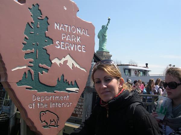 LANDING AT LIBERTY ISLAND