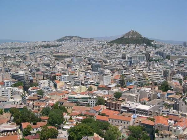 ATHENS FROM THE TOP OF THE ACROPOLIS