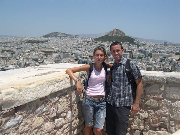 CLAUDIO AND VALE IN THE ANCIENT HEART OF ATHENS