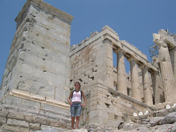 VALENTINA AMONG THE MARBLES OF ANCIENT GREECE