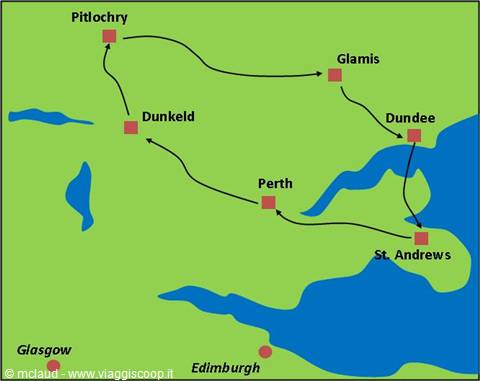 THE MAP OF OUR TOUR