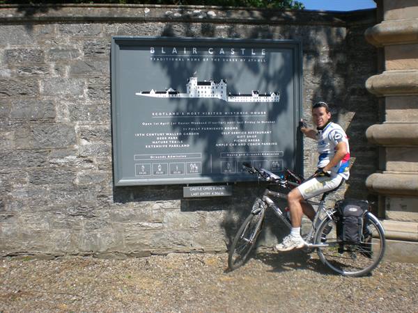 AT THE ENTRANCE OF BLAIR CASTLE