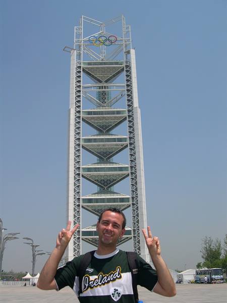 AND THE OLYMPIC TOWER IN THE BACKGROUND