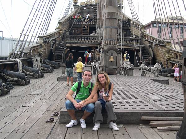ON THE PIRATE SHIP . . .