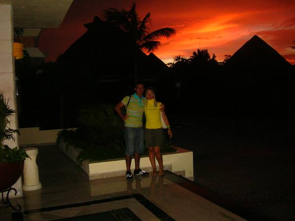 The evening of the hurricane