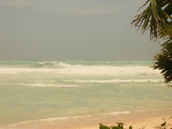 The sea after hurricane Dean