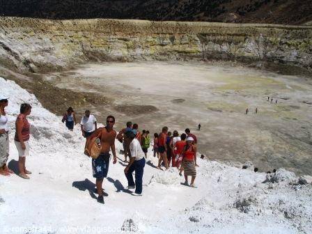 Inside a volcano
