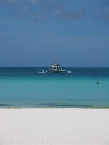 Boracay - Outrigger Boat at White beach