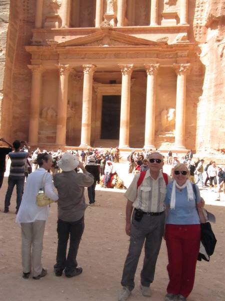 in front of El Khasneh (The Treasury)