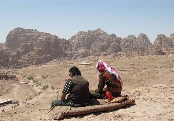 Wadi Musa, guards on a break