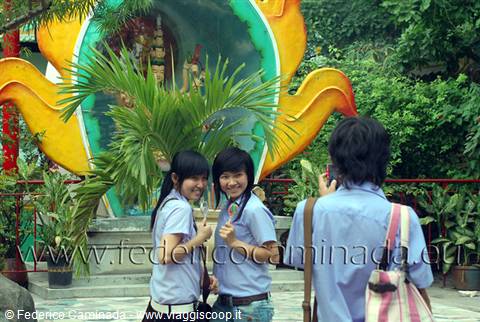 boys in buddhist temple