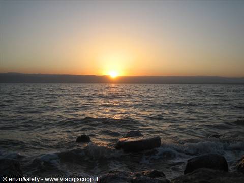 Sunset over the Dead Sea