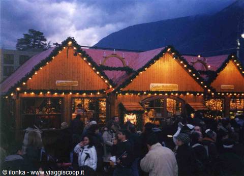 typical Christmas decorations shop