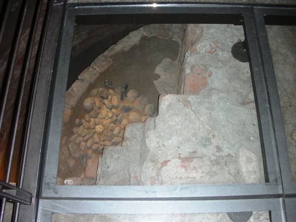 excavations of Palazzo Madama under the transparent floor, view