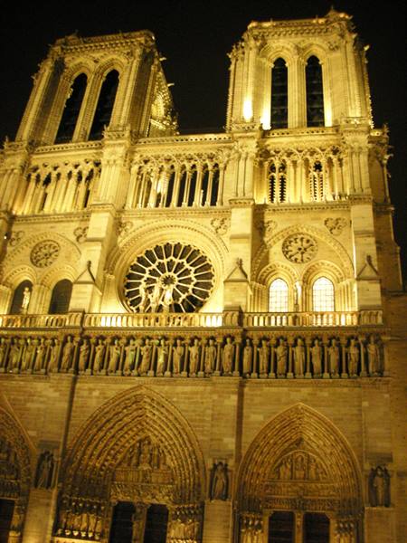notre dame at night